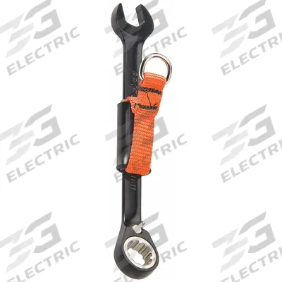 PROTO Combination Wrench: Alloy Steel, Black Chrome, 7 mm Head Size, 5 1/2 in Overall Lg - Metric Tether-Ready Spline Ratcheting Combination Wrenches