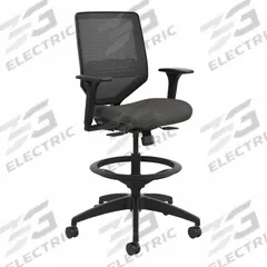 HON Task Chair: Solve, Fabric & Mesh Material, Adj Arms Arm, 19 in Seat Wd, 18 in Seat Dp (MPN SVSM1ALC10T). Key specifications — Brand: HON; Tilting Back: No; Frame Material: Plastic; Frame Color: Black; Series: Solve.