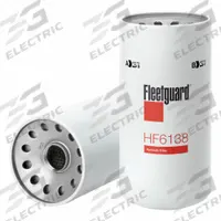 FLEETGUARD Automotive Hydraulic Fluid Filter: 16 5/8 in Overall Lg, 5 1/16 in Outside Dia, Cellulose (MPN HF6138). Key specifications — attr1137520: BF7623; attr1137521: HF6138; attr434022: FLEETGUARD; attr427730: Cellulose; attr1017113: -.