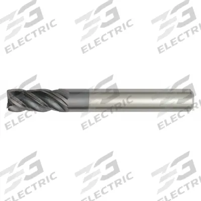 WIDIA HANITA Corner Radius End Mill: Carbide, AlTiN Coated, 4 Flute, 8 mm Mill Dia - Fast-Cutting Carbide Corner-Radius End Mills for Stainless Steel & Super Alloys