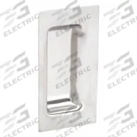 SUGATSUNE Recessed Pull Handle: Weld-On, Stainless Steel, Silver, Tray, 4.8 in Overall Lg (MPN ES-611/WO). Key specifications — Mounting Type: Weld-On; Brand: SUGATSUNE; Color: Silver; Finish: Satin; Material Family: Stainless Steel.