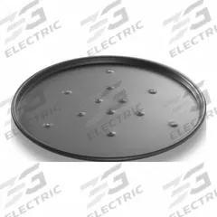 CHICAGO METALLIC Pizza Pan: 10 in Overall Dia, Anodized Aluminum, Perforated, 14 ga Gauge, Uncoated (MPN 49108). Key specifications — Brand: CHICAGO METALLIC; Product Type: Pizza Pan; Material: Anodized Aluminum; Perforated: Perforated; NSF Certified: No; Coating: Uncoated.