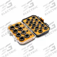 GEARWRENCH Screw Extractor Set: 30 Pc, Socket Extractor, 1/4 in to 3/4 in Capacity (MPN 86193). Key specifications — attr1030229: GEARWRENCH; attr1030235: 17 mm; attr1030236: 9/16 in; attr1030246: 86193; attr1075326: 1/4 in to 3/4 in.