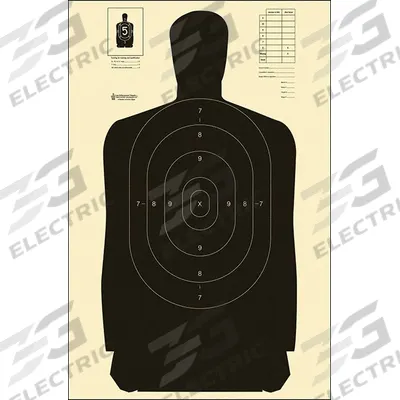 ACTION TARGET Shooting Range Targets: Paper, Silhouette Target, 3 3/4 ft Ht, 24 in Wd - Silhouette Targets