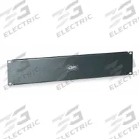 HUBBELL PREMISE WIRING Blank Panel: 2 Rack Units, 19 in Overall Wd, 3 1/2 in Overall Ht, Black (MPN MCCBP350). Key specifications — Brand: HUBBELL PREMISE WIRING; Product Type: Filler Panel; Color: Black; Material: Aluminum.