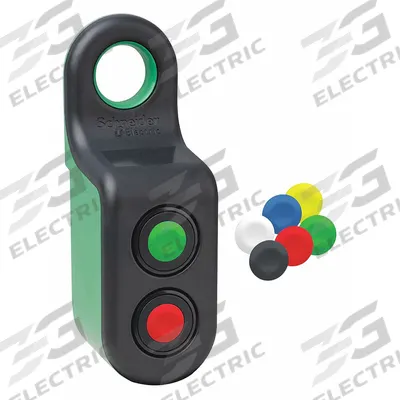 SCHNEIDER Wireless Handy Box Kit: XB5R (MPN ZBRM22B0) - Non-Illuminated Handy Box-Enclosed Push Buttons with Transmitters