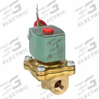 REDHAT Solenoid Valve: 2-Way, Normally Closed, 3/8 in Pipe Size, 220V AC/240V AC, Watertight (MPN 8210G001LF 240/60,220/50). Key specifications — Pipe Size: 3/8 in; Voltage: 240V AC; Brand: REDHAT; Coil Enclosure: Watertight.