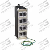 Patch Panel: 8 Ports, Angled Cutouts, Front Numbered, Unshielded, Top Access, Unequipped (MPN N063-008-ENC). Key specifications — Brand: EATON TRIPP LITE; Compatible Cable Performance Category: 5e; Compatible Adapter Type: Keystone Jacks; Material: Metal; _Access Type: Top Access; _Port Labeling: Front Numbered; _Shielded: Unshielded.