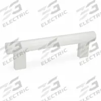 JW WINCO Pull Handle: Threaded Holes, Rear-Mount, 13.78 in Mounting Hole Center to Center, White (MPN 666-30-M8-350-WS). Key specifications — Screw Size: M8; Brand: JW WINCO; Color: White; _Leg Style: White Polyamide.