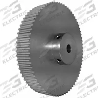 DAYTON Timing Pulley: Modified Curvilinear, Fixed, For GT Timing Belt Section, For 15 mm Belt Wd (MPN 72-5P15-6A5). Key specifications — Brand: DAYTON; Finish: Clear Anodized; For Belt Series: Powerhouse®.