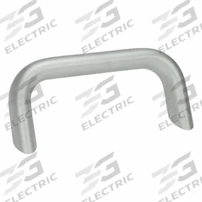 JW WINCO Pull Handle: Threaded Holes, Aluminum, Silver - Load-Rated Angled-Leg Pull Handles