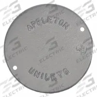 Covers for Conduit Access Fitting: Iron, Chromate Coated/Electroplated/Powder Coated, SEH, Screw In (MPN SEHK-BC). Key specifications — Series: For Round Body; Connection Type: Screw In; Hazardous Location: Yes; Material: Iron; For Use With: Appleton SEH Series Conduit Outlet Boxes; Finish: Chromate Coated; Gasket Included: No; Includes: Screws.