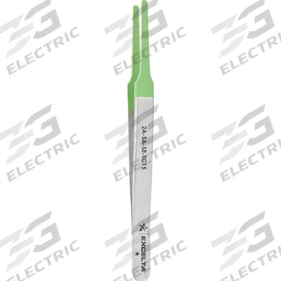 EXCELTA Tweezers: Plastic, Flat, Straight Tip - Nonstick Tweezers