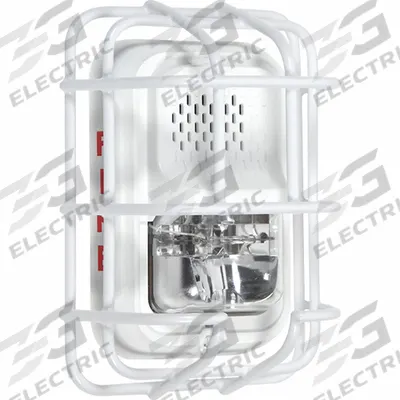 SAFETY TECHNOLOGY INTERNATIONAL L Series Wire Cage: Steel, 2 1/2 in Overall Dp - Guards for Alarms & Wall Fixtures