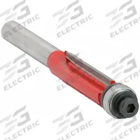 FREUD Flush Trim Profile Router Bit: Fractional Inch, Carbide, 3/8 in Cutter Dia., 1/2 in Lg of Cut (MPN 42-102). Key specifications — attr325197: FREUD.