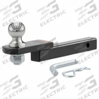 CURT Towing Ball Mount: II, 1 in Compatible Ball Shank Dia, 2 in Ball Dia, Ball Mount Ball Mount (MPN 45147). Key specifications — Material: Steel; Ball Mount Style: Ball Mount; Vehicle Class: II; Brand: CURT; Features: Limited Lifetime Warranty (1 yr Finish, 1 yr Parts); Finish: Powder Coated; Includes: Pin and Clip; Mount w/ Hitch Ball Style: Non-Adjustable.