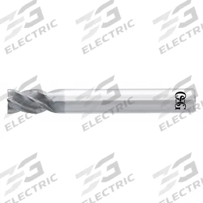 OSG A BRAND Square End Mill: Carbide, 4 Flute, 3/8" Mill Dia, 1/2" LOC - Fast-Cutting Carbide Square End Mills for Hardened Materials
