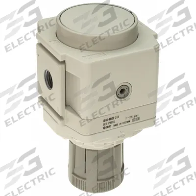 SMC Regulator: Die-Cast Aluminum, 1/4 in NPT, 7.251887 psi to 123.2821 psi - SMC FRL Air Regulators