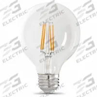 FEIT ELECTRIC Compact LED Bulb: Medium Screw (E26), LED, (G) Globe, G25, 12 W Watt, 3000K, Clear (MPN G25100930CA/FIL/3). Key specifications — attr233510: G25; attr233525: 120V AC; attr233549: Clear; attr518949: 3000K; attr239859: FEIT ELECTRIC.