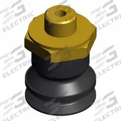 SMC Vertical Vacuum Inlet: Bellows, M5 x 0.8, 8 mm Pad Dia, Silicone, Black, 40, 15.5 mm Pad Ht (MPN ZP3-T10BS-A5). Key specifications — attr1019101: ZP3-T10BS-A5; attr1019103: SMC; attr1019107: 40.