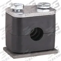PARKER Vibration-Dampening Beta Clamp: Ribbed Bore, Steel Clamp, Polypropylene Cushion, For 1 Lines (MPN WP2127)