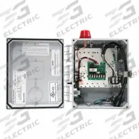 SJE-RHOMBUS Control Panel: Simplex, Single Phase, 120V AC, 0 to 15 A, 1 Switches Included, Outdoor (MPN EZP10W6C0H10EP11H16B17A19Z22C). Key specifications — Current: 0 to 15 A; Rated Voltage: 120V AC; Alert Output: Visual; Intrinsic Safety: Not Specified Intrinsically Safe; Includes Reversing: Non-Reversing; Dosing Schedule: Demand Dose; Brand: SJE-RHOMBUS.