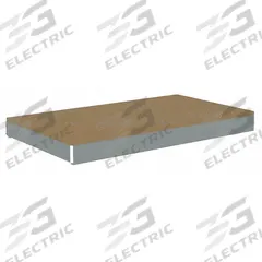 TENNSCO Shelf: 42 in x 18 in, 2,500 lb Load Capacity, Particleboard, Gray, Shelf (MPN ZLCS-4218D). Key specifications — Decking Material: Particleboard; Includes: (4) Beams; Decking Finish: Unfinished; Shelf Configuration: Single Straight; Color: Gray; Frame Material: Steel; Brand: TENNSCO; Frame Finish: Zinc Plated.