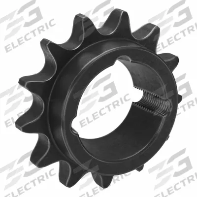 TSUBAKI Single Strand Sprocket: For 60 Chain, 13 Teeth, 3.134 in Pitch Dia - Size 60 Bushed-Bore Roller Chain Sprockets