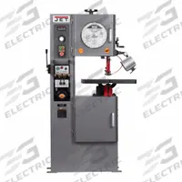 JET Band Saw: 12 in Throat Dp - Vertical, 100 to 1000 SFPM, 15° Left/45° Right, 15 A, 1 Phase, 110V (MPN JT1-1375). Key specifications — attr325086: JET; attr313109: 45° Right; attr313108: 100 to 1000 SFPM; attr313111: 1; attr313110: 15 A.