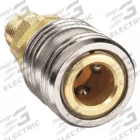 HANSEN Quick Connect Hose Coupling: 1/4 in Body Size, 3/8 in Hose Fitting Size, 3/8"-18 Thread Size (MPN 1300). Key specifications — Brand: HANSEN; Thread Size: 3/8"-18; Coupling Locking Type: Sleeve; Hose Fitting Gender: Male.