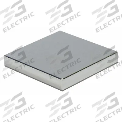 MAG-MATE Rare Earth Magnet: Neodymium, 0.125 in Thick, 1 in Overall Wd, 1 in Overall Lg - Block Rare Earth Magnet