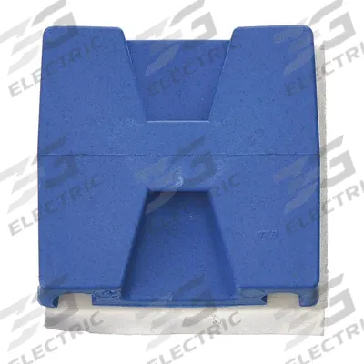 TY-RAP Metal Detectable Cable Tie Mount: 0.19 in Slot Wd, 0.21 in Slot Ht, Blue - Metal-Detectable Cable Tie Mounts