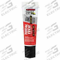 SUPER GLUE Construction Adhesive: Total Tech, 4.2 fl oz, Tube, Clear, 28.7 g/L VOC Content Wt (MPN 11711015). Key specifications — Adhesive Color: Clear.