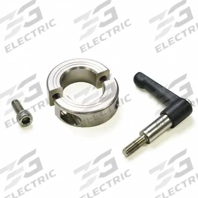 RULAND MANUFACTURING Quick Clamping Shaft Collar: 42 mm Bore Dia, Round, 316, Stainless Steel - Stainless Steel Two-Piece Clamping Lever Shaft Collars