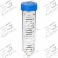 APPROVED VENDOR Centrifuge Tube: Centrifuge Tube, Polypropylene, 50 mL Capacity - mL, Conical, HDPE (MPN D1001-C). Key specifications — Brand: APPROVED VENDOR; Graduated: Yes; Closure Color: Blue; Includes Closure: Yes; Body Color: Colorless; Bottom Shape: Conical; Body Material: Polypropylene.