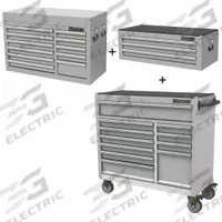 WESTWARD Rolling Cabinet Kit: 25 Drawers, Light Duty, Keyed, Gray / Unfinished (MPN 361LN0). Key specifications — attr1116680: Silver; attr1116684: Ball Bearing; attr1116690: WESTWARD; attr1116659: Keyed; attr1116661: Rolling Tool Cabinet 45-1/4 in W x 18-7/8 in D x 40 in H.