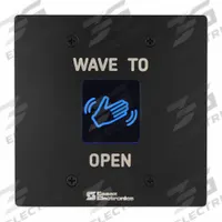 ESSEX Wave-to-Open Touch Plate: 4 1/2 in Ht, 1 1/4 in Dp, 4 1/2 in Wd, Black, Black (MPN HEW-3B). Key specifications — Color: Black; Product Type: Wave-to-Open Touch Plate; Operation Type: Wave-to-Open; ADA Compliant: No; Brand: ESSEX.