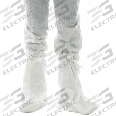 BIOCLEAN Boot Covers: Polyethylene, ISO 4 (Class 10) and above, Non-Sterile, Elastic - ISO 4 Clean-Processed & Non-Sterile Boot & Shoe Covers
