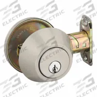MASTER LOCK Deadbolt Lock: Cylindrical, 1 3/8 in Door Thick - Max, Bronze (MPN DS0615KA). Key specifications — ADA Compliant: No; Brand: MASTER LOCK; Finish: Oxidized Satin Bronze, Relieved, Waxed; Keyway Type: KW1; Ligature Resistance: Not Ligature-Resistant.