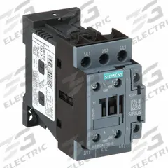 SIEMENS IEC Magnetic Contactor: Non-Reversing, 3 Poles, 3NO Contacts, 12 A, 24V DC Coil (MPN 3RT20241BB40). Key specifications — Brand: SIEMENS; Integrated Surge Suppression: No.