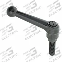 APPROVED VENDOR Adjustable Handle: Zinc w/ Steel Thread, 1/4"-20, 1.57 in Lg (MPN MA-28099). Key specifications