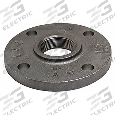 ANVIL Metal Pipe Flange: Flange, 2 in, Female NPT Threaded, Flat, 175 psi @ 150° F - Threaded Zinc Galvanized Steel Flanges