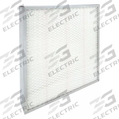 GRAINGER Minipleat Air Filter: 24 in x 24 in x 4 in, Fiberglass, Metal, No Header - MERV 14 Minipleat Air Filters