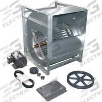 Blower: 20 in Wheel Dia, Belt Drive, Includes Drive Pack, 5 hp, 208-230/460V AC, 3 Ph (MPN 7J516). Key specifications — Brand: DAYTON; Motor Housing Design: Totally Enclosed Motor; Nominal Voltage: 208-230/460V AC.