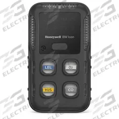 HONEYWELL Multi-Gas Detector: IP66/IP68, HONEYWELL BW BW Icon+, Lithium, BW Icon+, BW (MPN CP-I-W5000000-Y-00). Key specifications — Gas Detected: Oxygen; Housing Color: Yellow; Battery Chemistry: Lithium; Communication Protocol: Bluetooth.