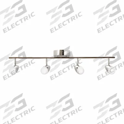 AFX INC. Fixed Rail: 29 5/8 in Lg, 1,924 lm_3,000 lm, 3000K, Polished Chrome, Frosted - Eva Series Fixed Rail Lights