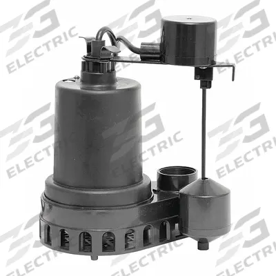 Dayton Sump Pump: 1/2 hp, 26 ft Max. Head, 4.9 A, Cast Iron - Replacement Pumps for Sink Drain Pump Systems