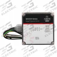 NVENT ERICO Surge Protection Device: Single Phase, 120/240V AC, 180/360V, Polycarbonate, 4X, 20 kA (MPN SES320B120240SP). Key specifications — Voltage: 120/240V AC; Max. Continuing Operating Voltage: 180/360V; Voltage Protection Rating: 700 V (L-N); Enclosure Material: Polycarbonate; Max. Surge Current per Mode: 20 kA; Brand: NVENT ERICO.