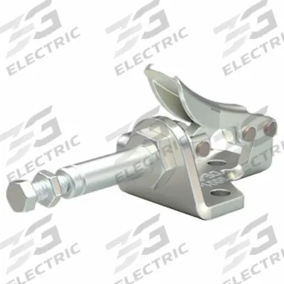 DE-STA-CO Straight-Line Action Clamp: Flange Base Mounting, Std Horizontal Handle - Standard Straight-Line Toggle Clamps