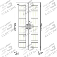CAPSA HEALTHCARE Mobile Medical Cabinets: 36 in x 27 in x 78 in, 5 Shelves, 33 in Shelf Wd, White (MPN LSC-T2736-G-SHELF). Key specifications — Cabinet Color: White; Brand: CAPSA HEALTHCARE.